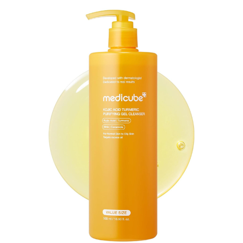 MEDICUBE Kojic Acid Turmeric Purifying Gel Cleanser 500ml