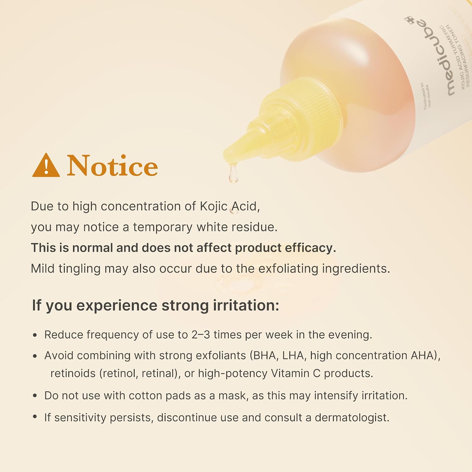 MEDICUBE Kojic Acid Turmeric Resurfacing Toner 250ml - Image 6