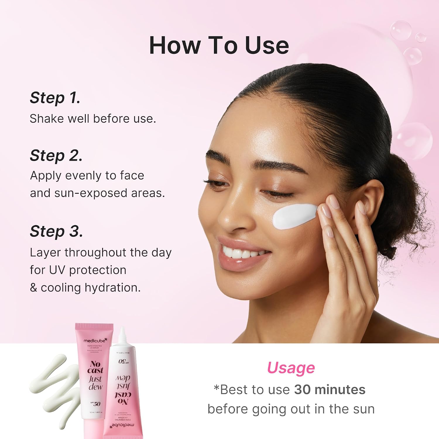 MEDICUBE PDRN Hydrating UV Serum 50ml - Image 7