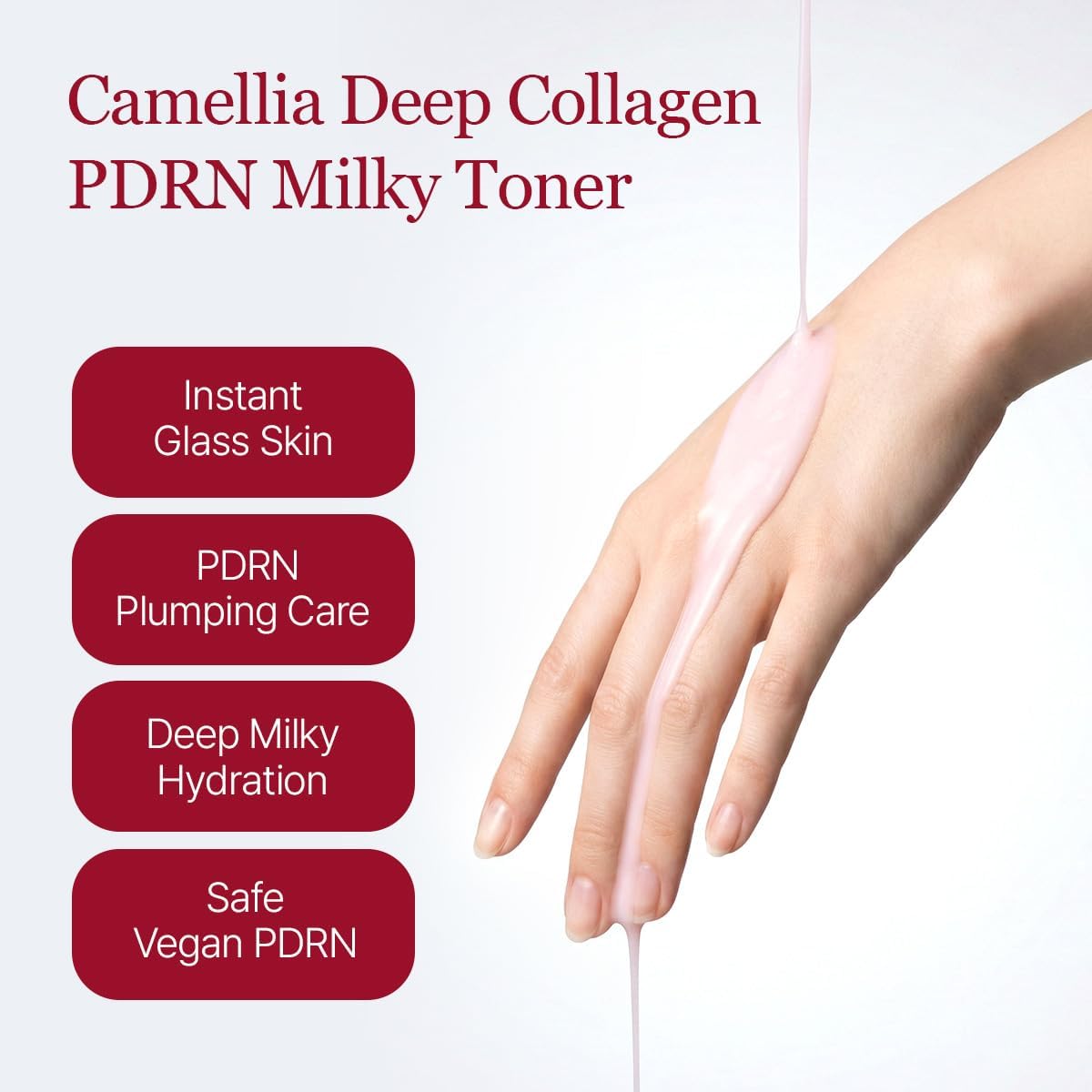 ROUND LAB Camellia Deep Collagen PDRN Milky Toner 150ml - Image 4