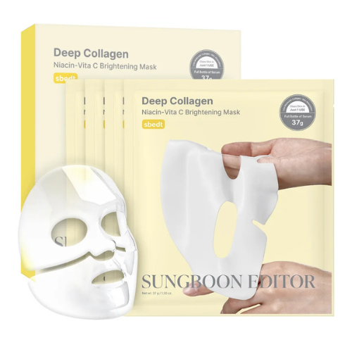 SUNGBOON EDITOR Deep Collagen Niacin-Vita C Brightening Mask Box (4ea)