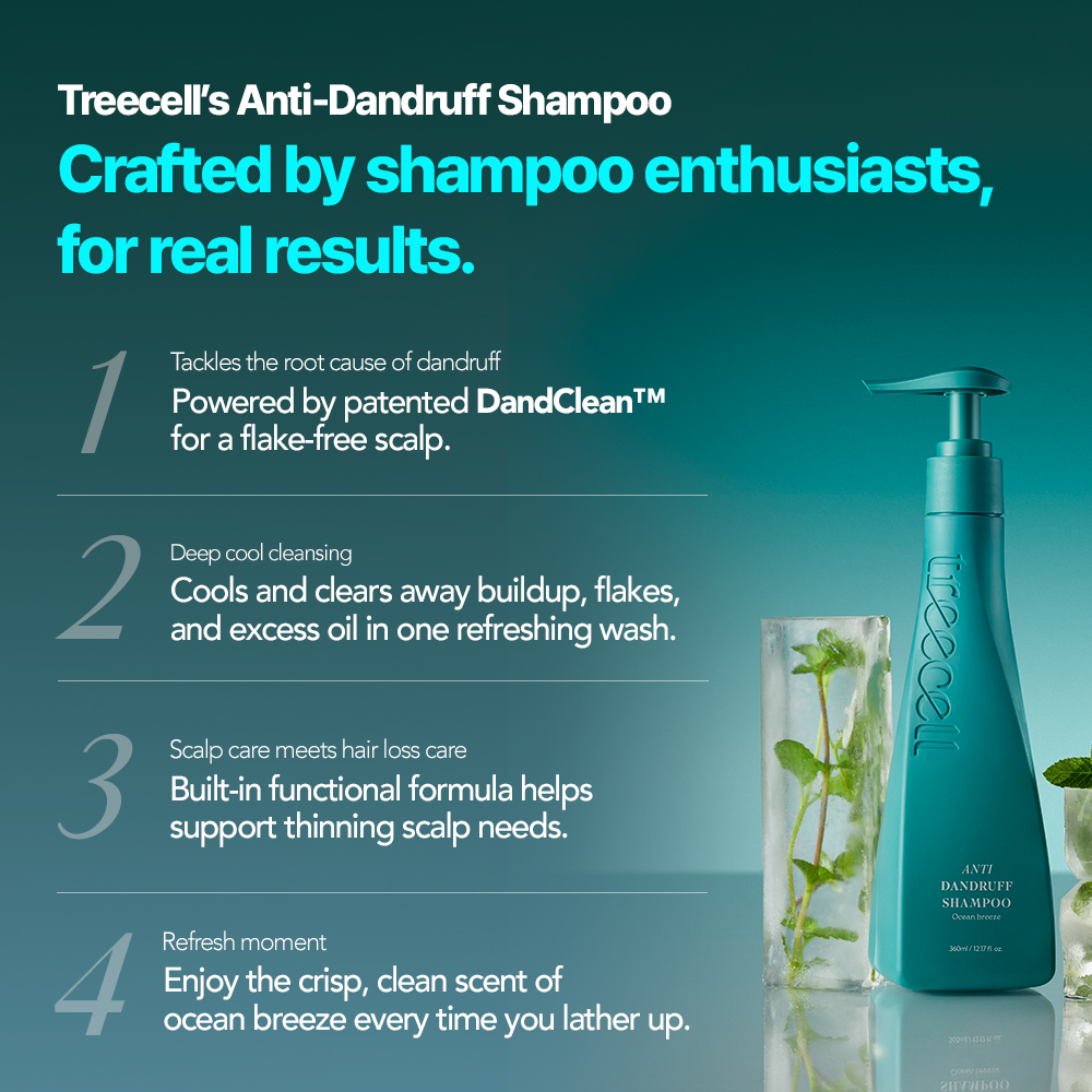 TREECELL Anti Dandruff Shampoo Ocean Breeze 120ml - Image 4