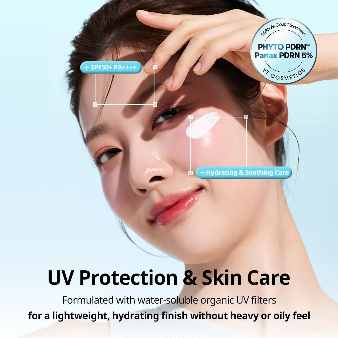 VT PDRN Air Cloud Sunscreen Spf50+ PA++++ 50ml - Image 8