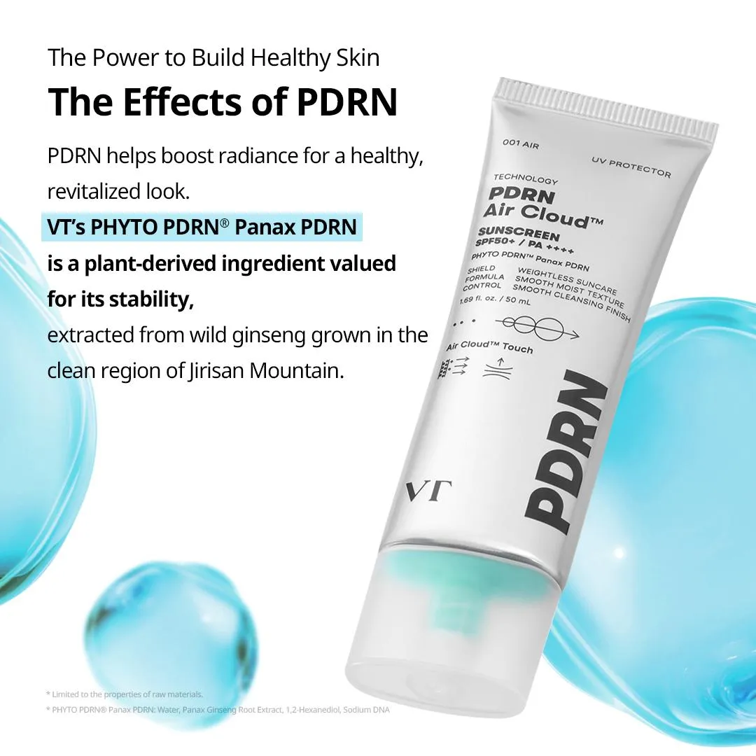VT PDRN Air Cloud Sunscreen Spf50+ PA++++ 50ml - Image 9
