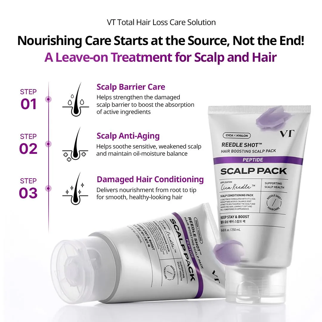 VT Reedle Shot Hair Boosting Scalp Pack 250ml - Image 4